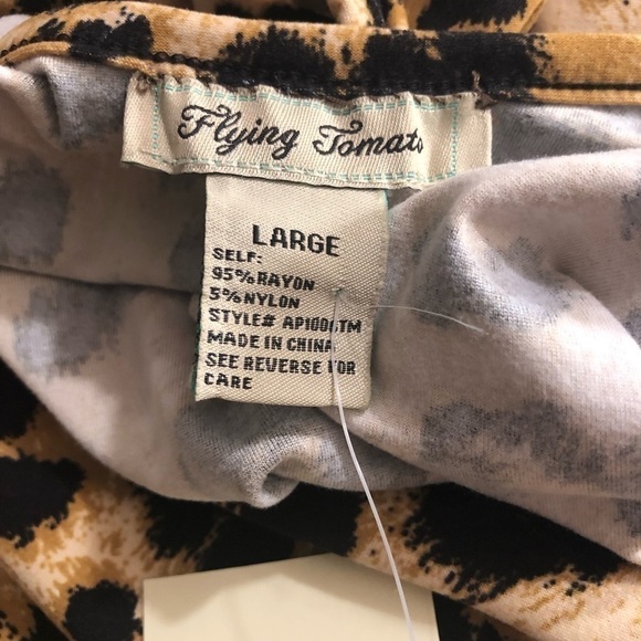 Flying Tomato Leopard Print Nightgown Sz L NWT - Picture 4 of 6